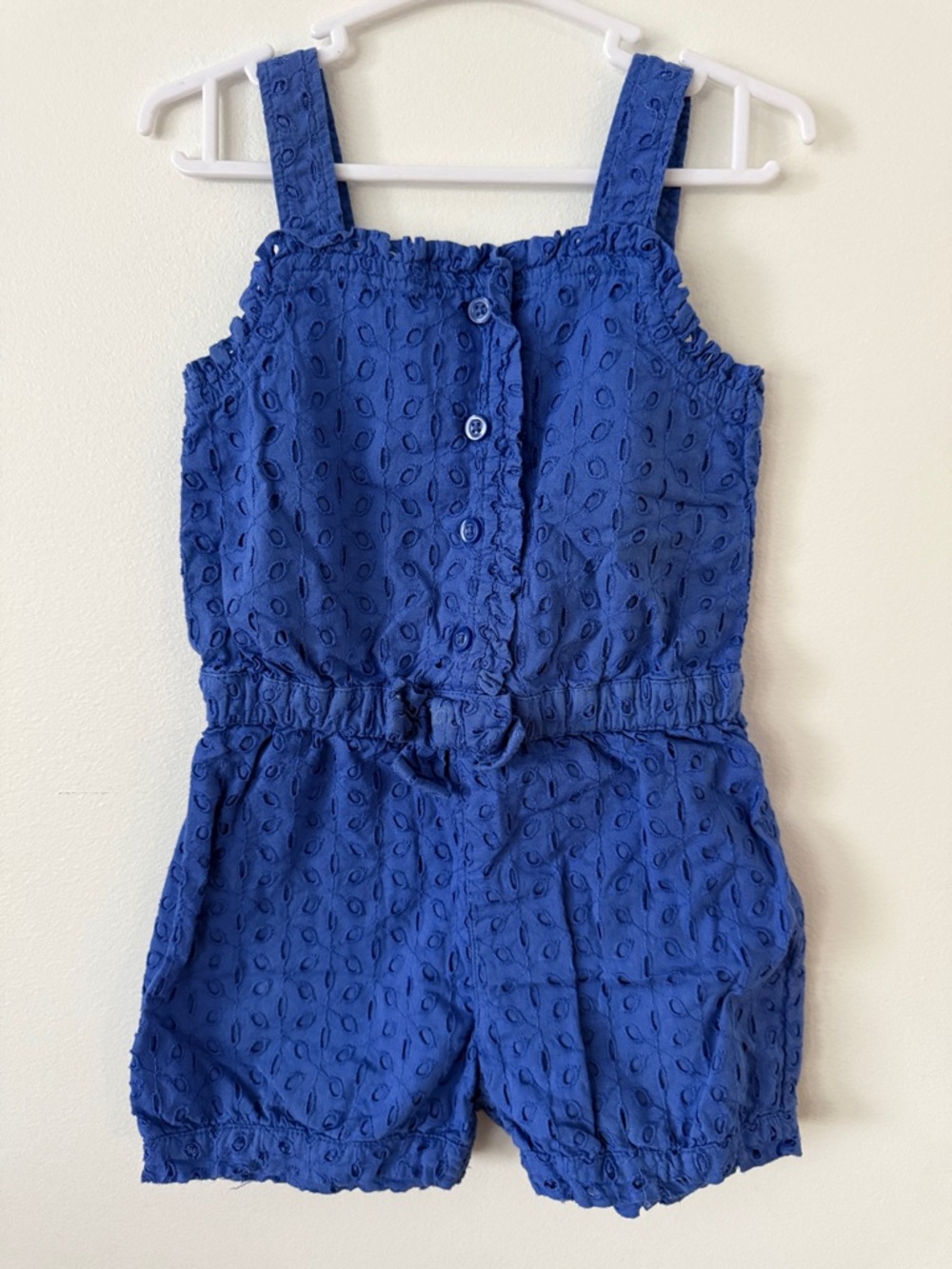 GAP Royal Blue Eyelet Girls' Romper